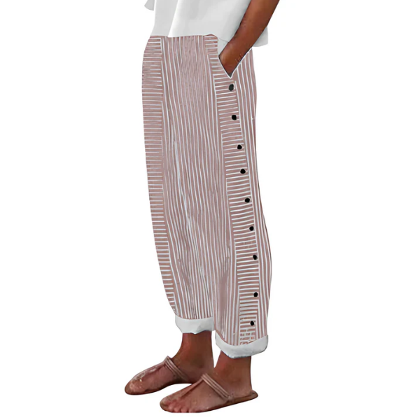 MOREAU LYON | PANTALON FLUIDE RAYÉ POUR FEMMES