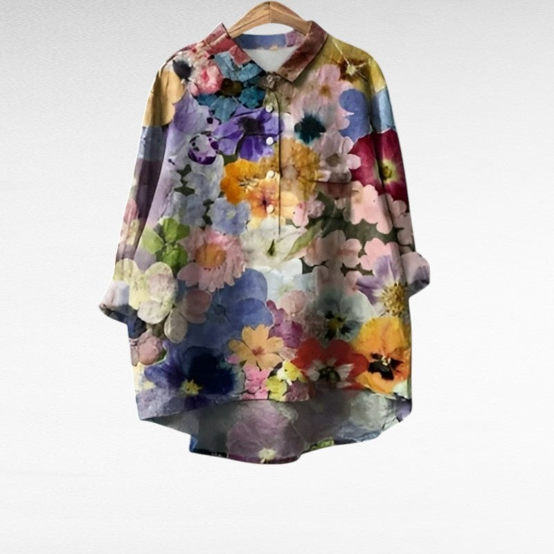 MOREAU LYON | BLOUSE FLEURIE ARTISTIQUE POUR FEMMES