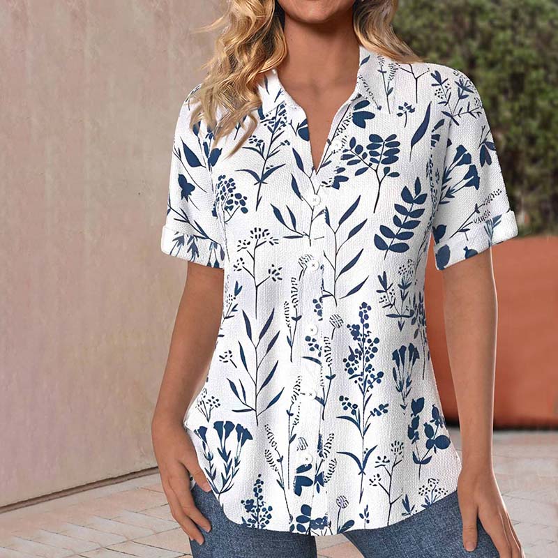 MOREAU LYON | BLOUSE IMPRIMÉE FEUILLES POUR FEMMES