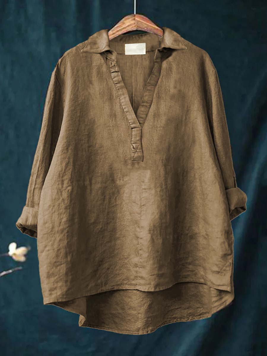 MOREAU LYON | BLOUSE COL V POUR FEMMES