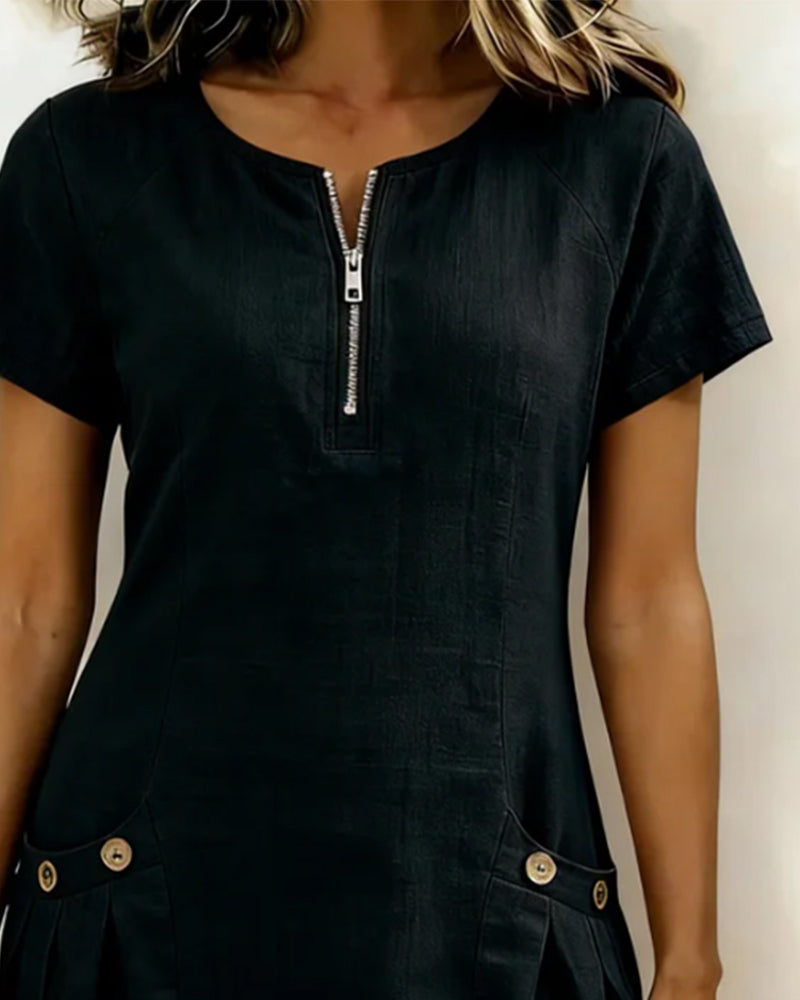 MOREAU LYON | UNE ROBE ZIP EN LIGNE POUR FEMMES