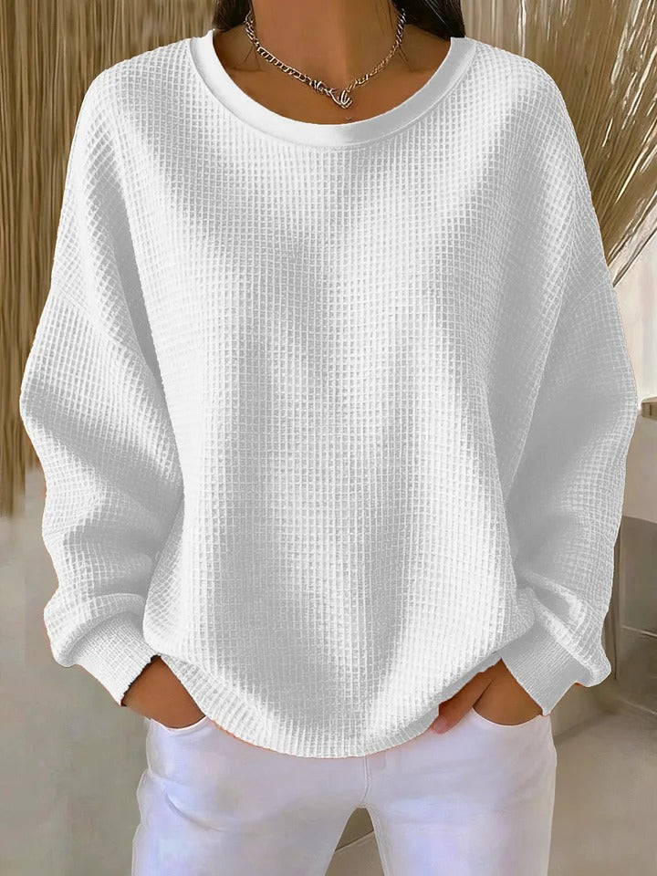 MOREAU LYON | PULL OVERSIZE EN MAILLE GAUFRÉE POUR FEMME