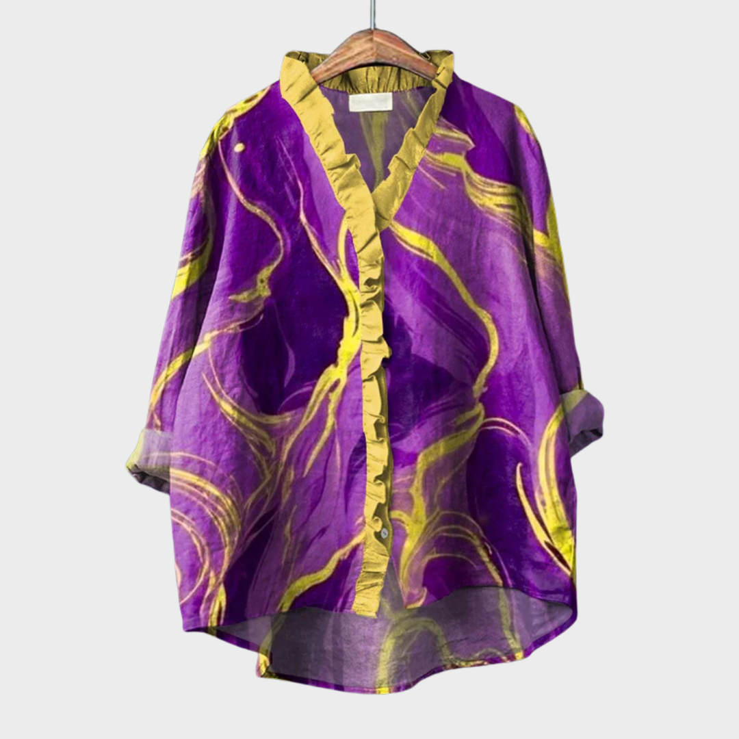 MOREAU LYON | BLOUSE MARBRE ARTISTIQUE POUR FEMMES