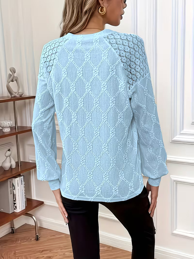 MOREAU LYON | BLOUSE TISSÉE COL ROND POUR FEMMES