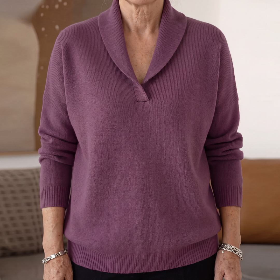 MOREAU LYON | PULL AMPLE À COL EN V POUR FEMMES
