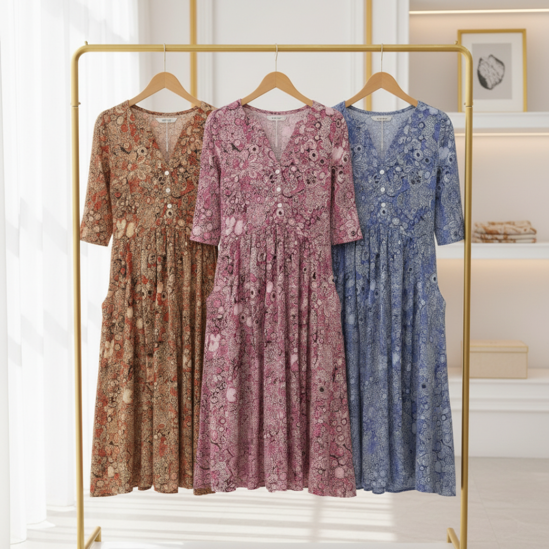 MOREAU LYON | ROBE CLASSIQUE À COL EN V POUR FEMMES