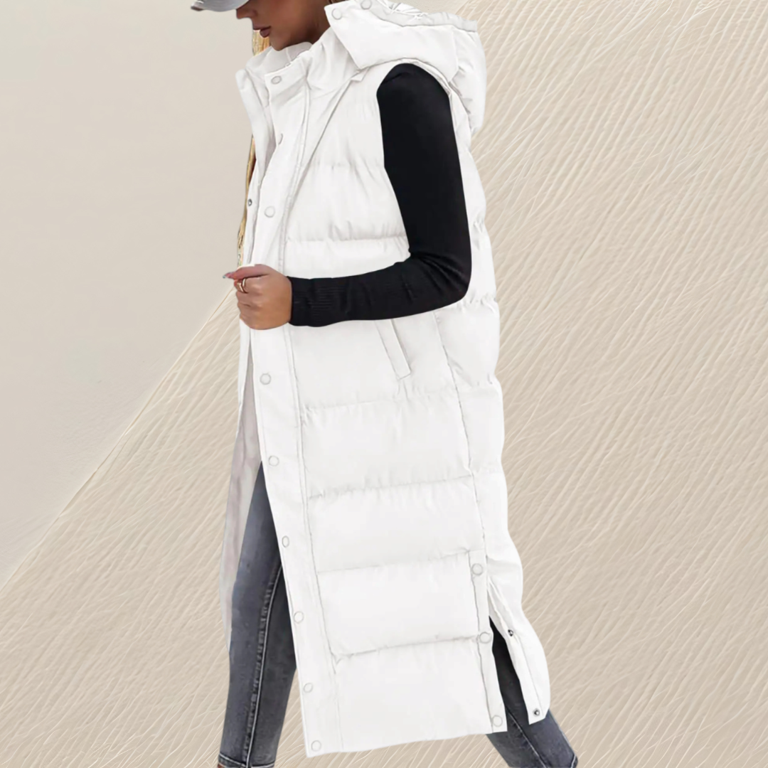 MOREAU LYON | GILET QUILTÉE LONGUE DÉTENDUE POUR FEMMES