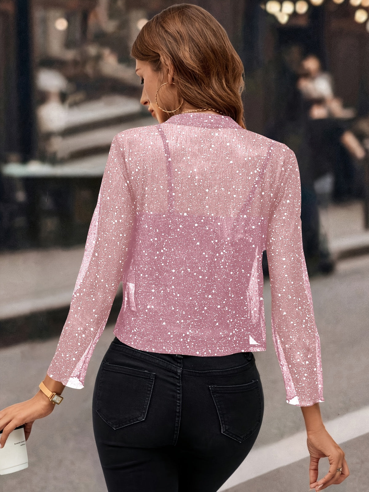 MOREAU LYON | VESTE COURTE À PAILLETTES POUR FEMMES