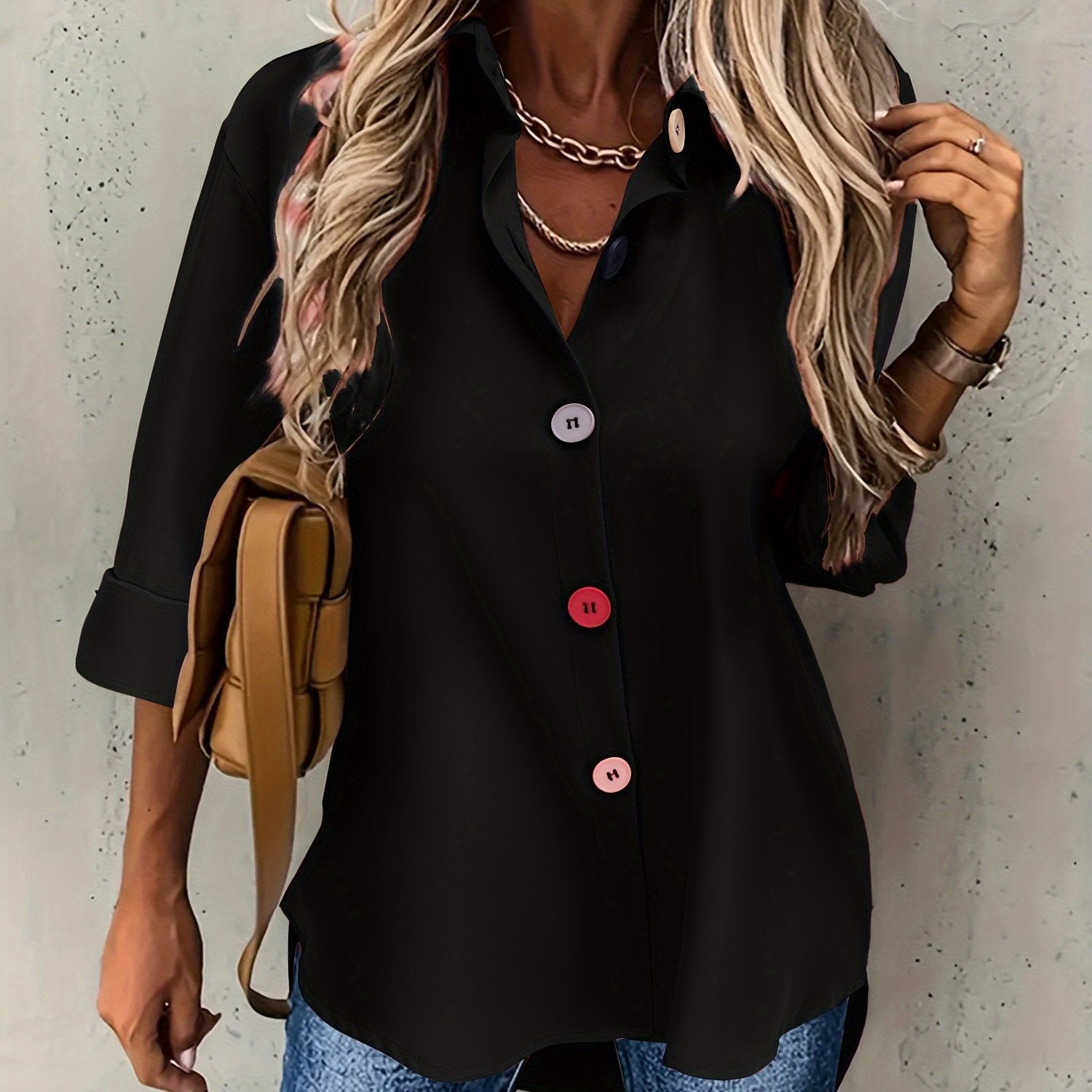 MOREAU LYON | CHIC BLOUSE À BOUTONS POUR FEMMES