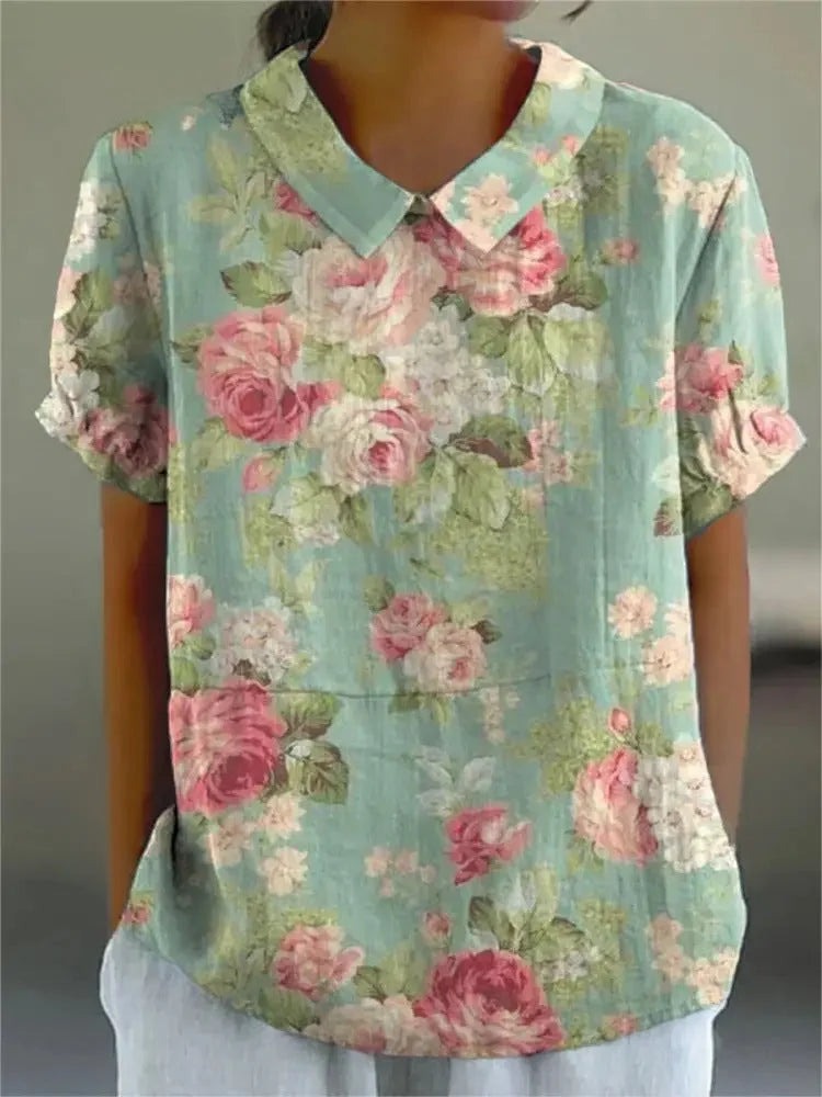 MOREAU LYON | CHEMISE FLORALE PRINTEMPS POUR FEMMES