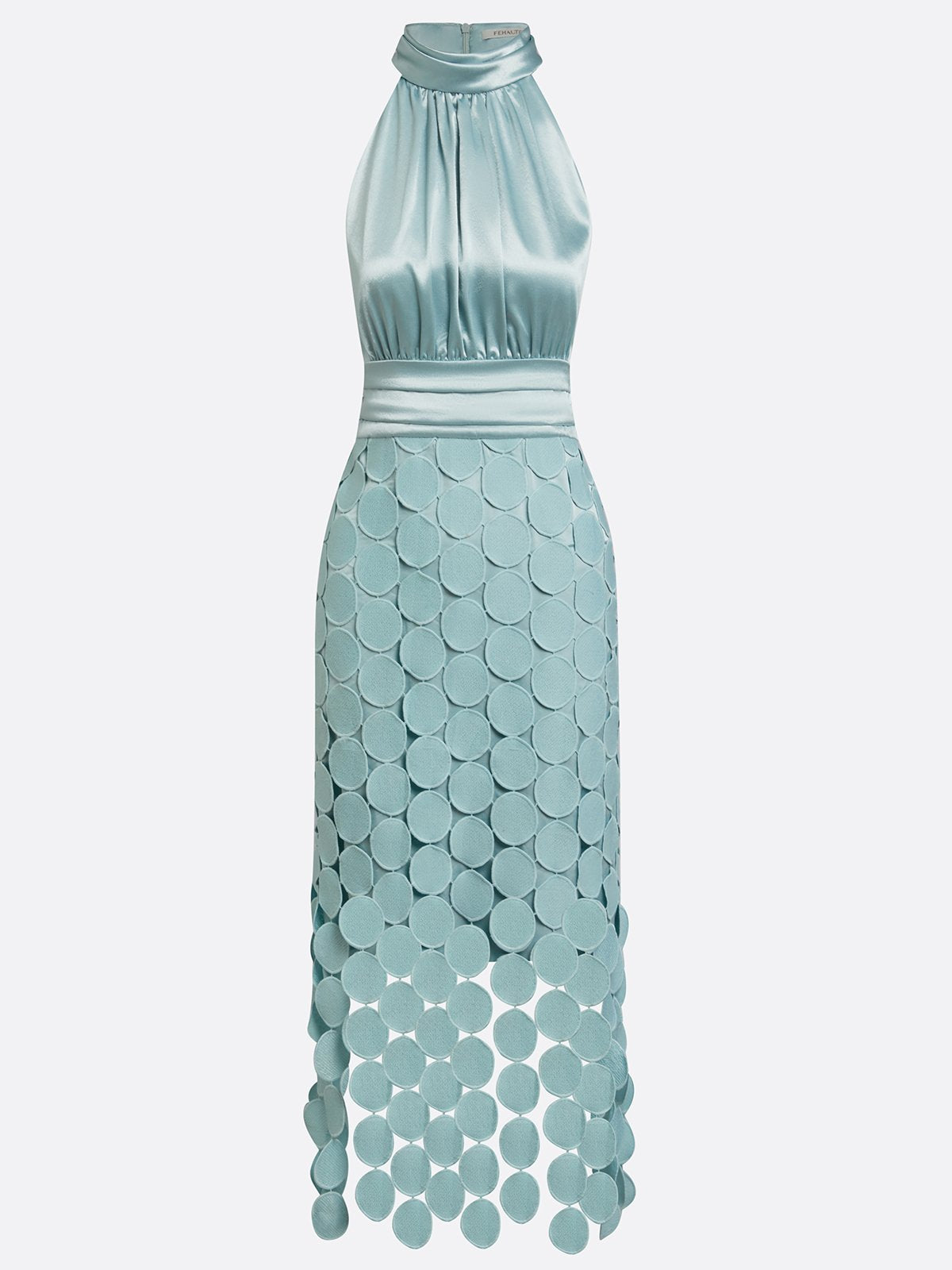 MOREAU LYON | ROBE MIDI CHIC À COL HALTER POUR FEMMES