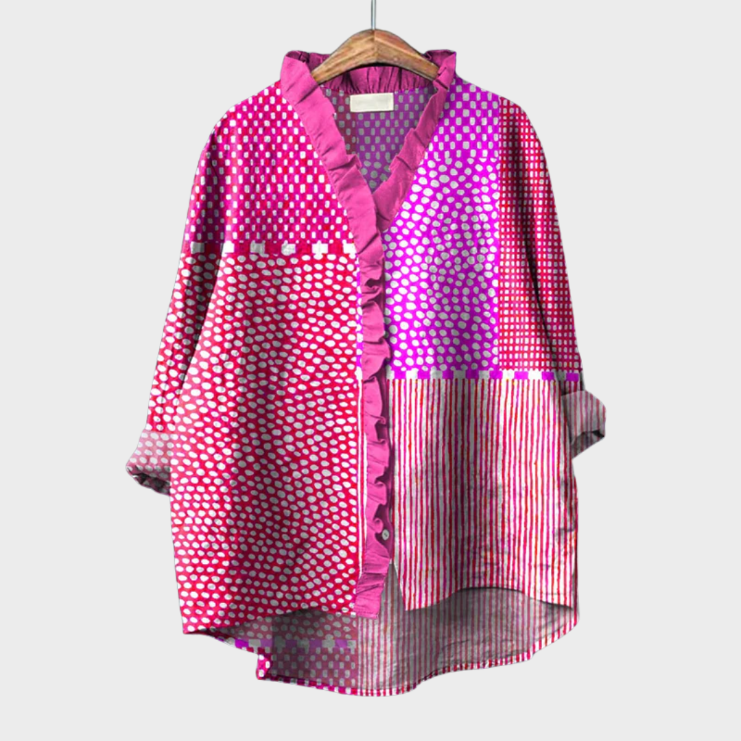 MOREAU LYON | BLOUSE MOTIF ARTISTIQUE POUR FEMMES