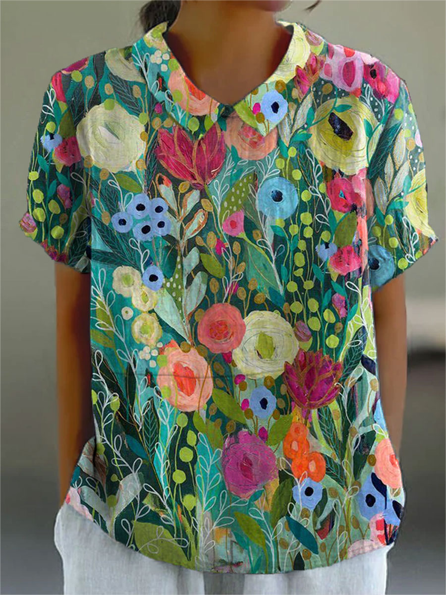 MOREAU LYON | CHEMISE FLORALE POUR FEMMES