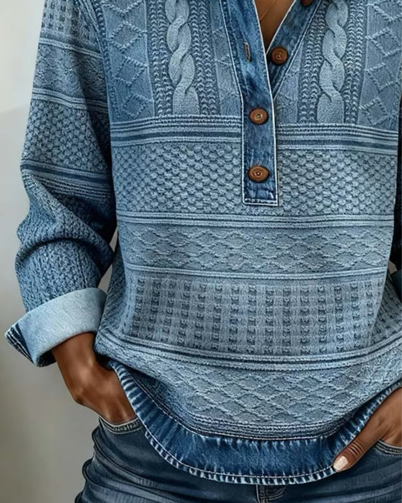 MOREAU LYON | CHEMISE EFFET DENIM POUR FEMME