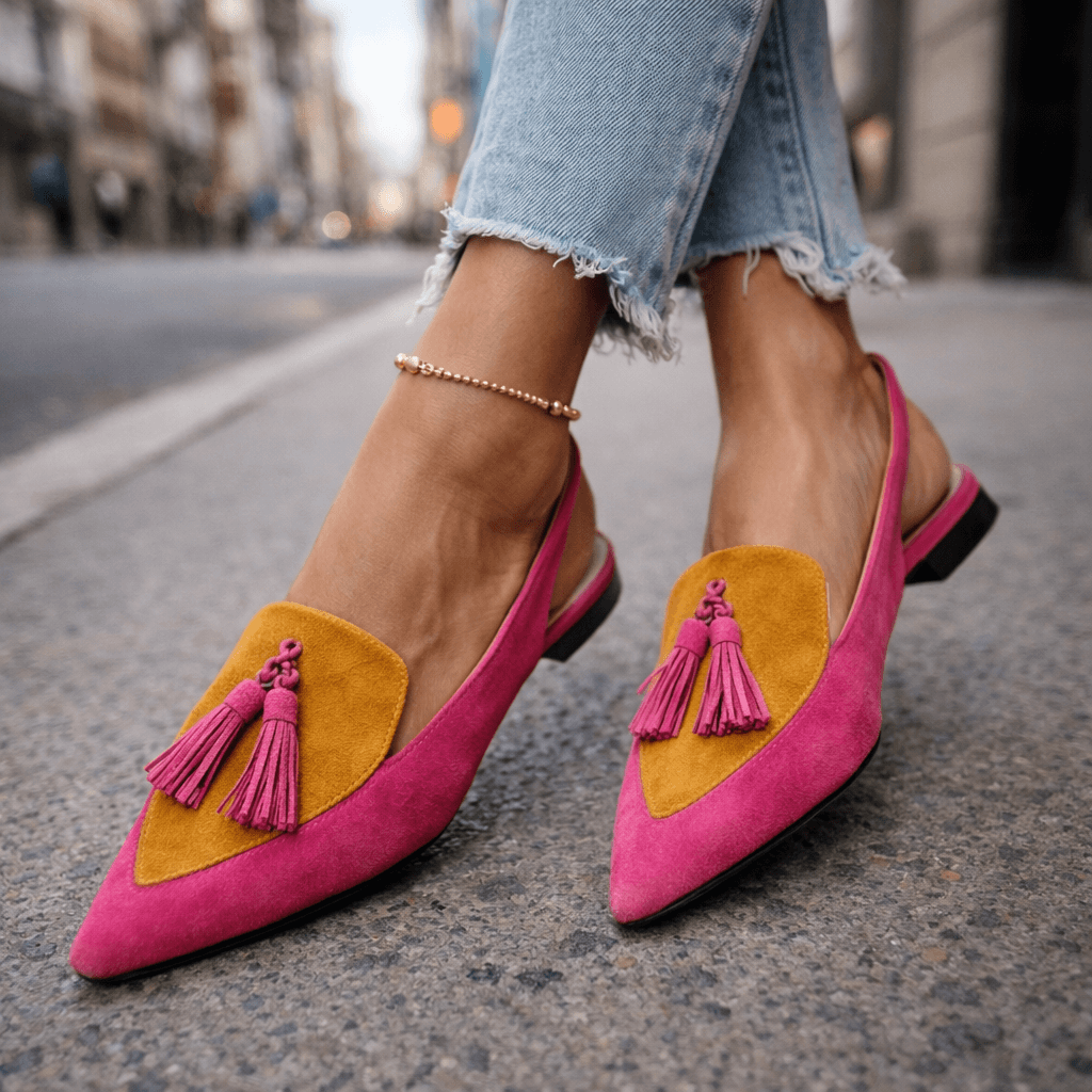 MOREAU LYON | SANDALES À BRIDES AVEC FRANGES POUR FEMMES