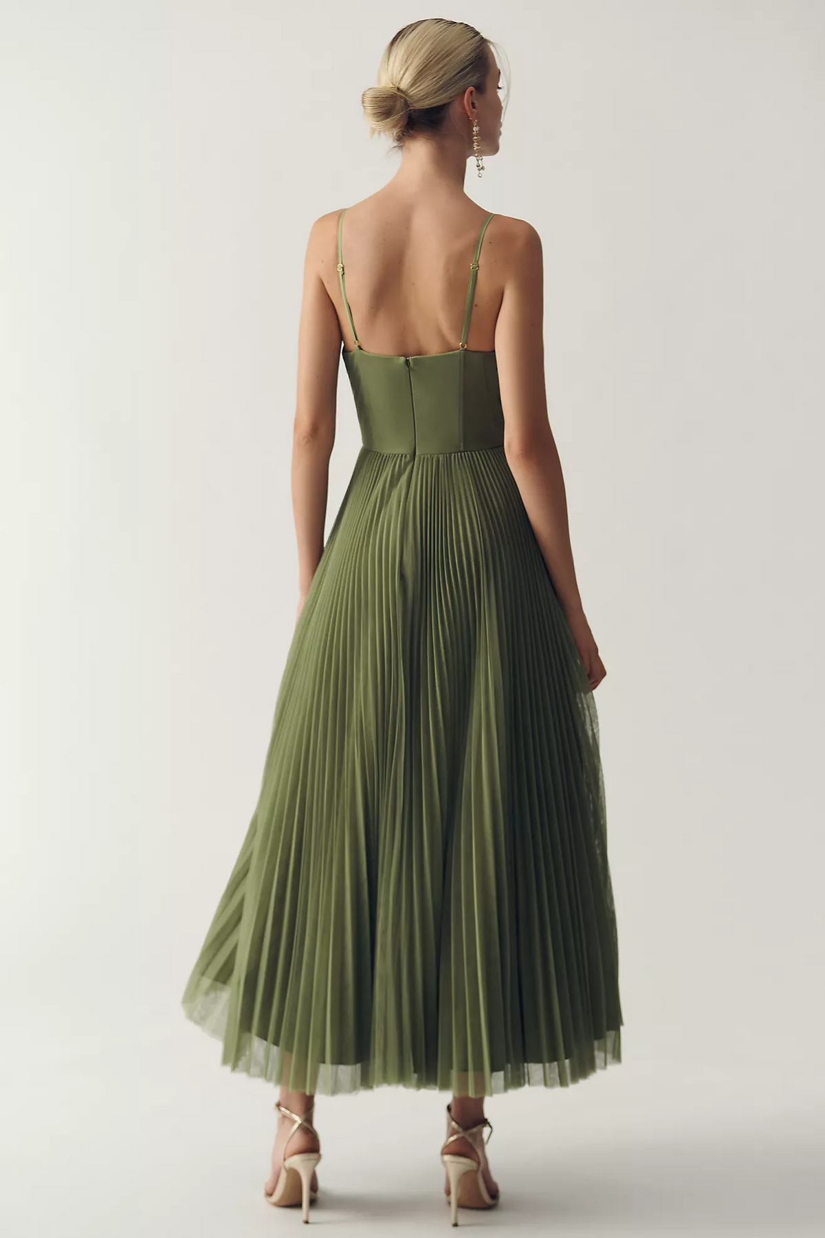 MOREAU LYON | ROBE MIDI À CORSET STRUCTURÉE POUR FEMMES
