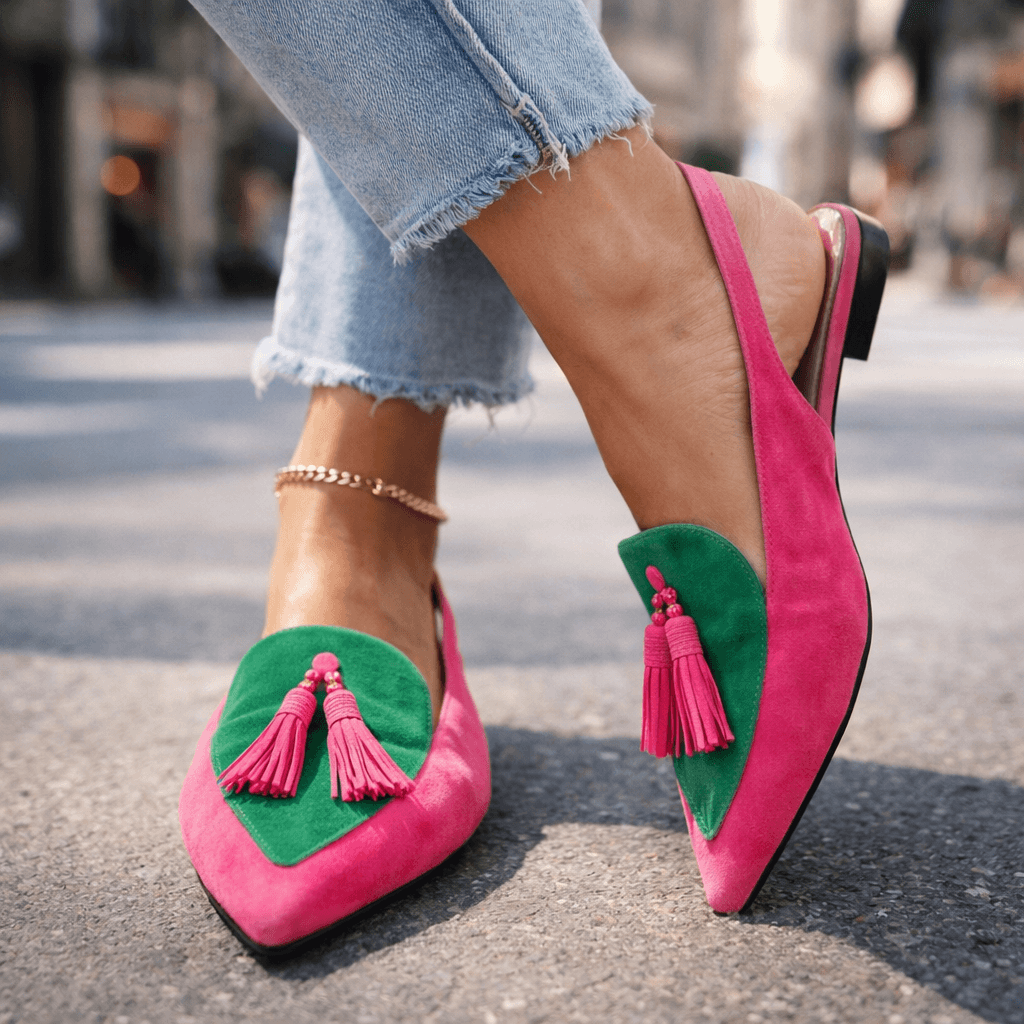 MOREAU LYON | SANDALES À BRIDES AVEC FRANGES POUR FEMMES