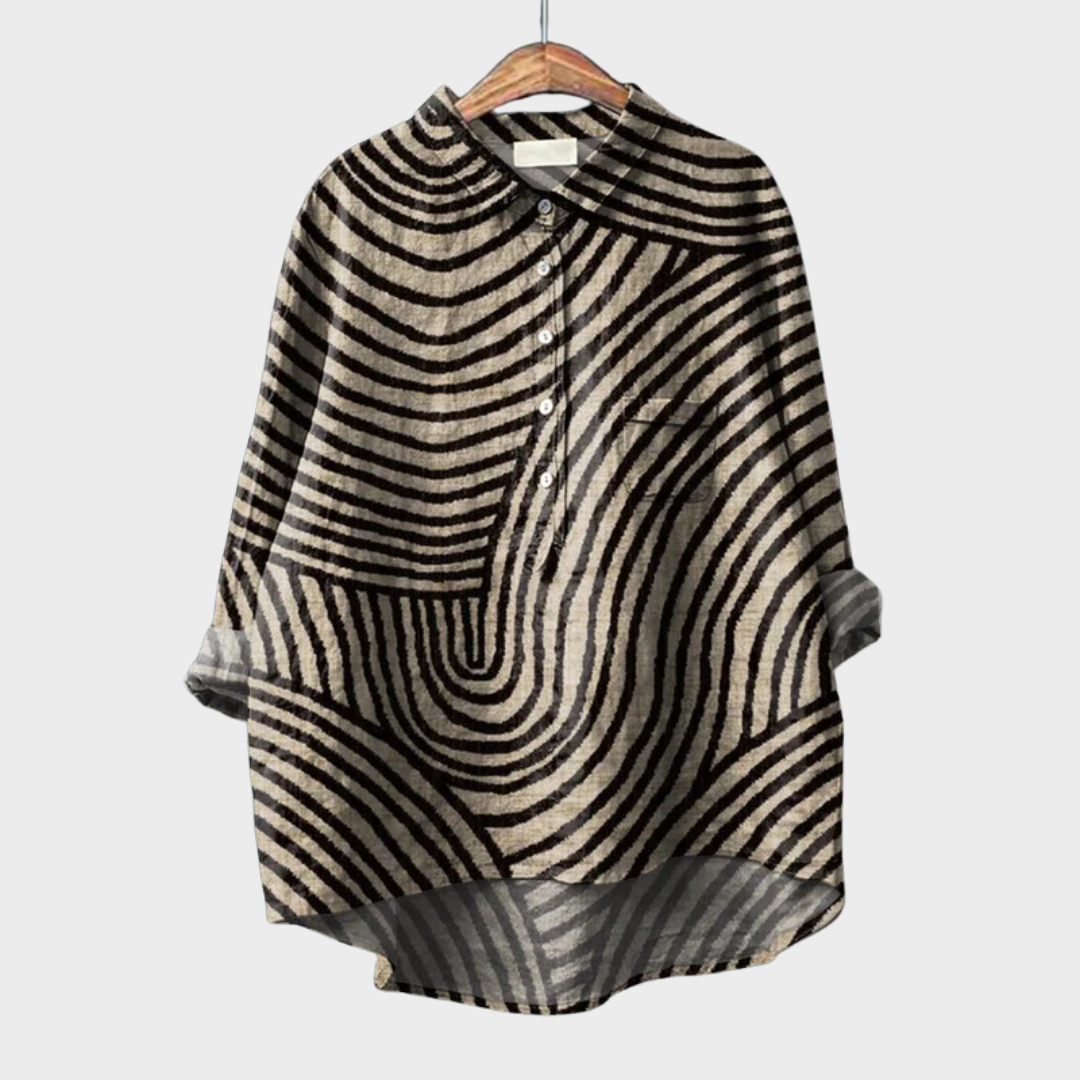 MOREAU LYON | BLOUSE MOTIF GRAPHIQUE POUR FEMMES