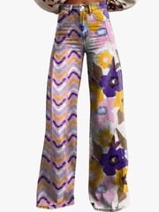 MOREAU LYON | PANTALON BOHO FLORAL POUR FEMMES