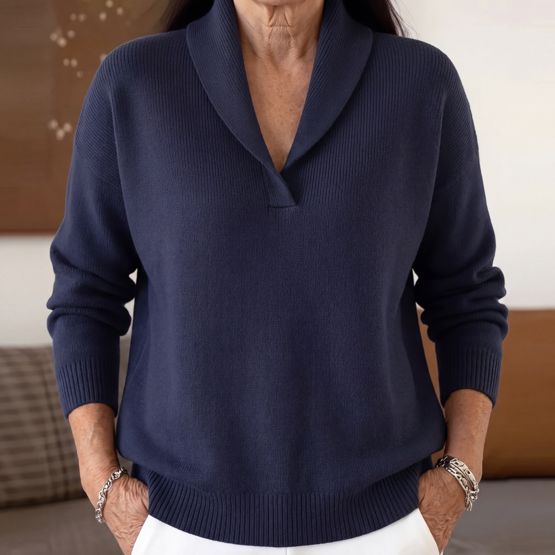 MOREAU LYON | PULL AMPLE À COL EN V POUR FEMMES