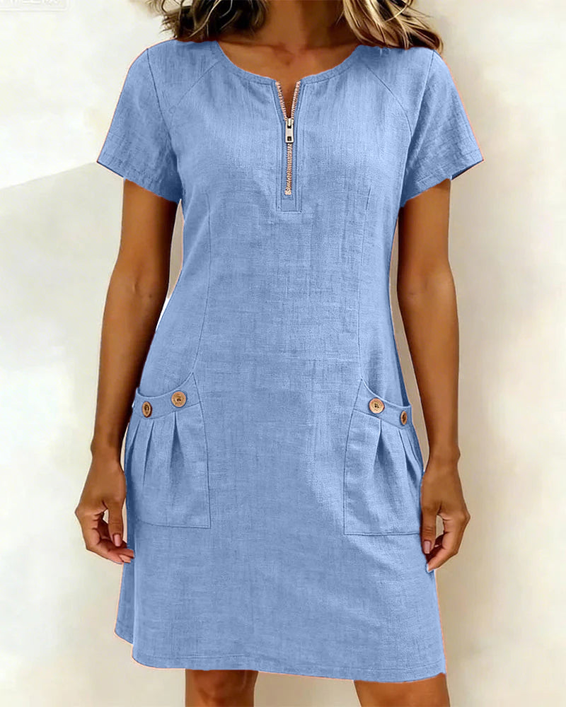 MOREAU LYON | UNE ROBE ZIP EN LIGNE POUR FEMMES