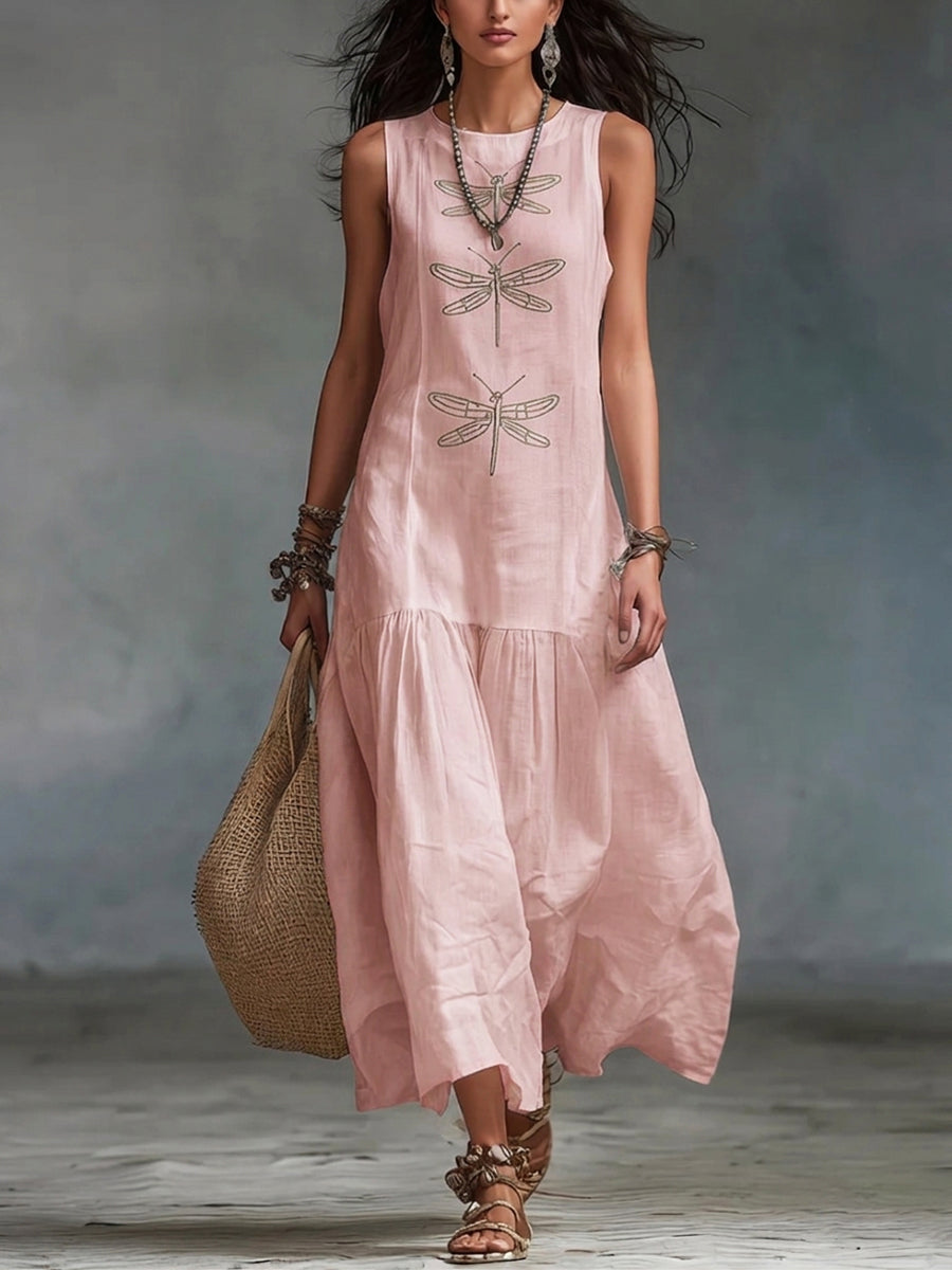 MOREAU LYON | CHIC ROBE MAXI SANS MANCHES POUR FEMMES