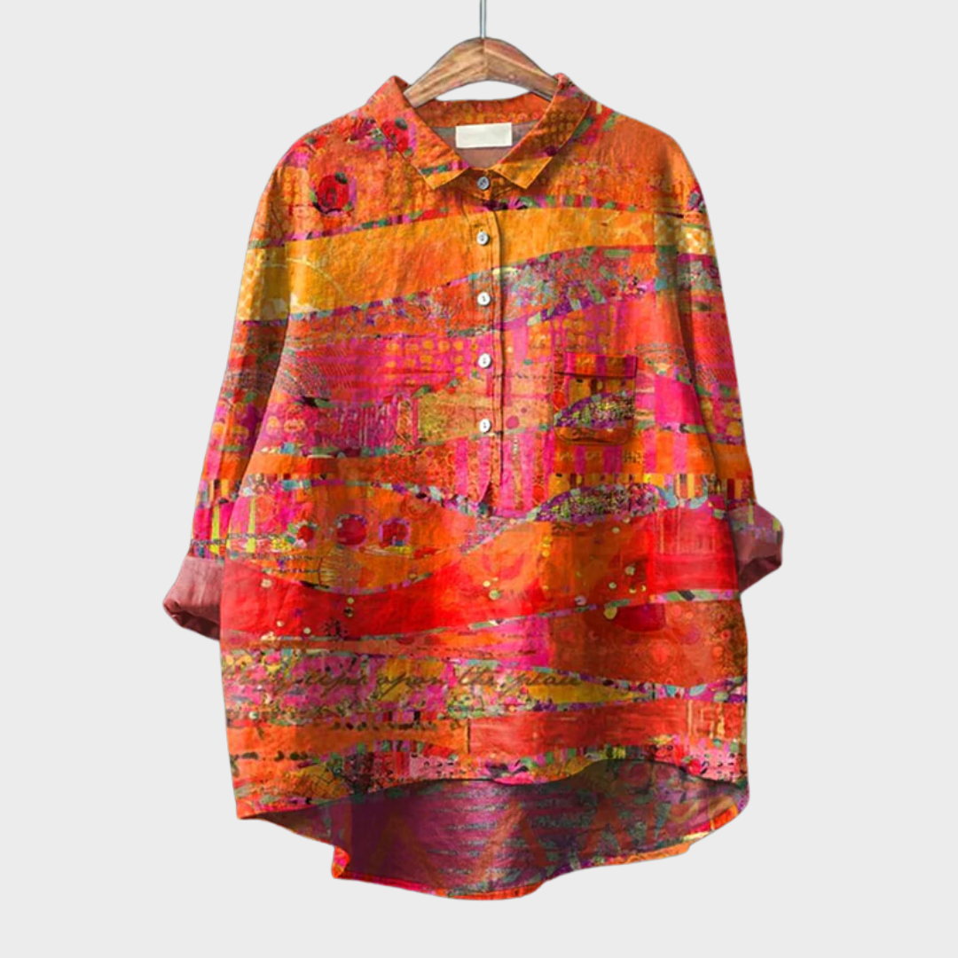 MOREAU LYON | BLOUSE MOTIF ARTISTIQUE POUR FEMMES