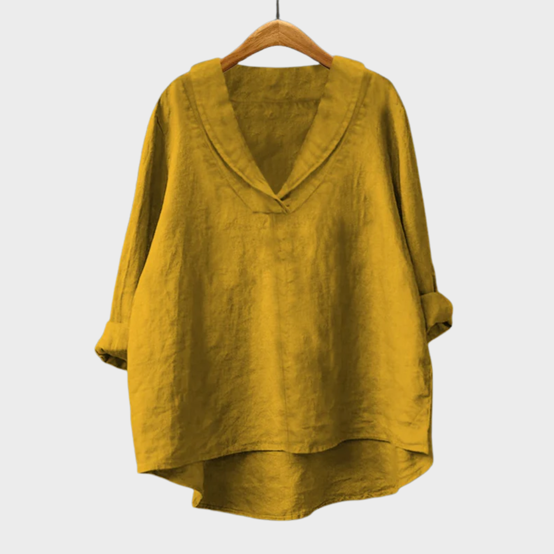 MOREAU LYON | BLOUSE COL V AMPLE POUR FEMMES