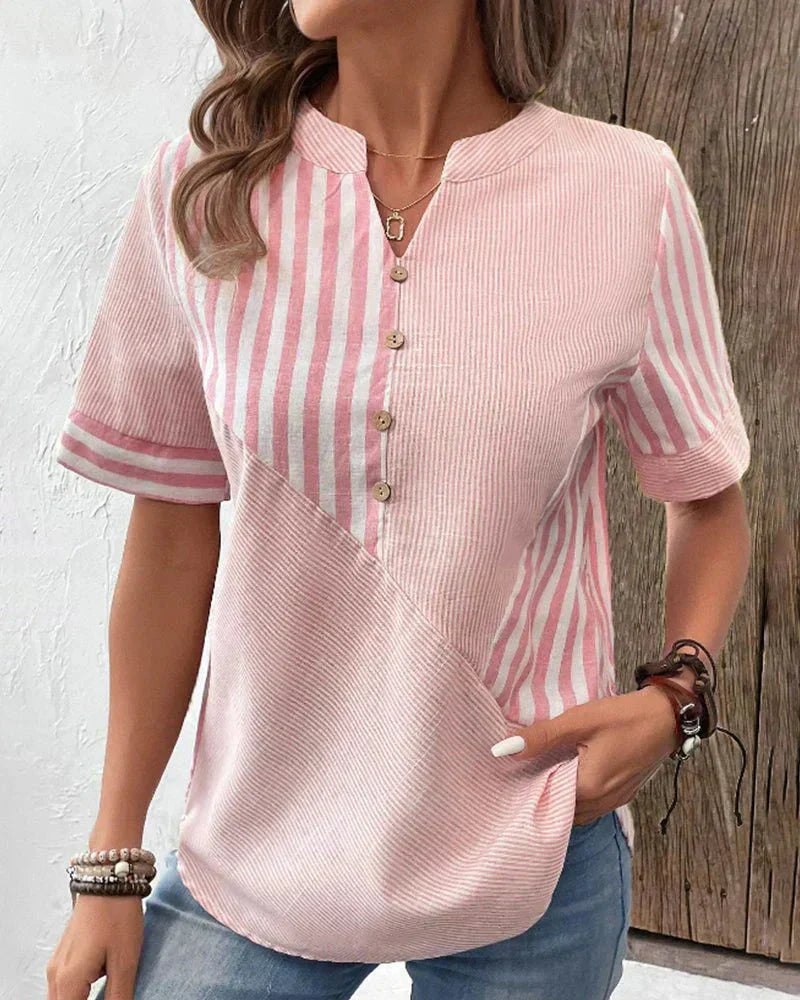 MOREAU LYON | BLOUSE RAYÉE ÉLÉGANTE FOR WOMEN