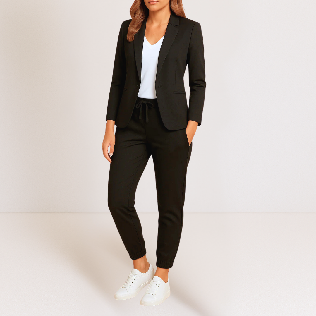 MOREAU LYON | ENSEMBLE COORDONNE BLAZER ET JOGGER SMART CLASSIC POUR FEMME