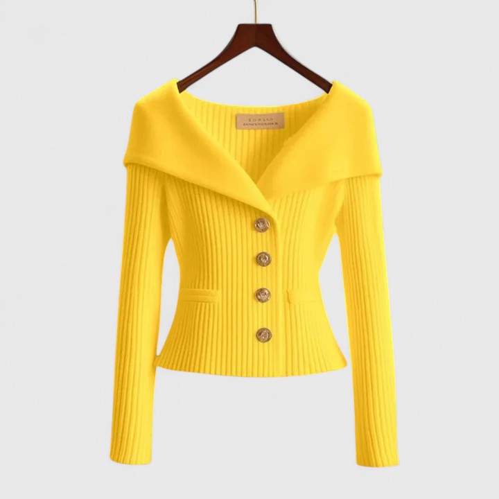 MOREAU LYON | GILET AJUSTÉ À COL LARGE POUR FEMMES