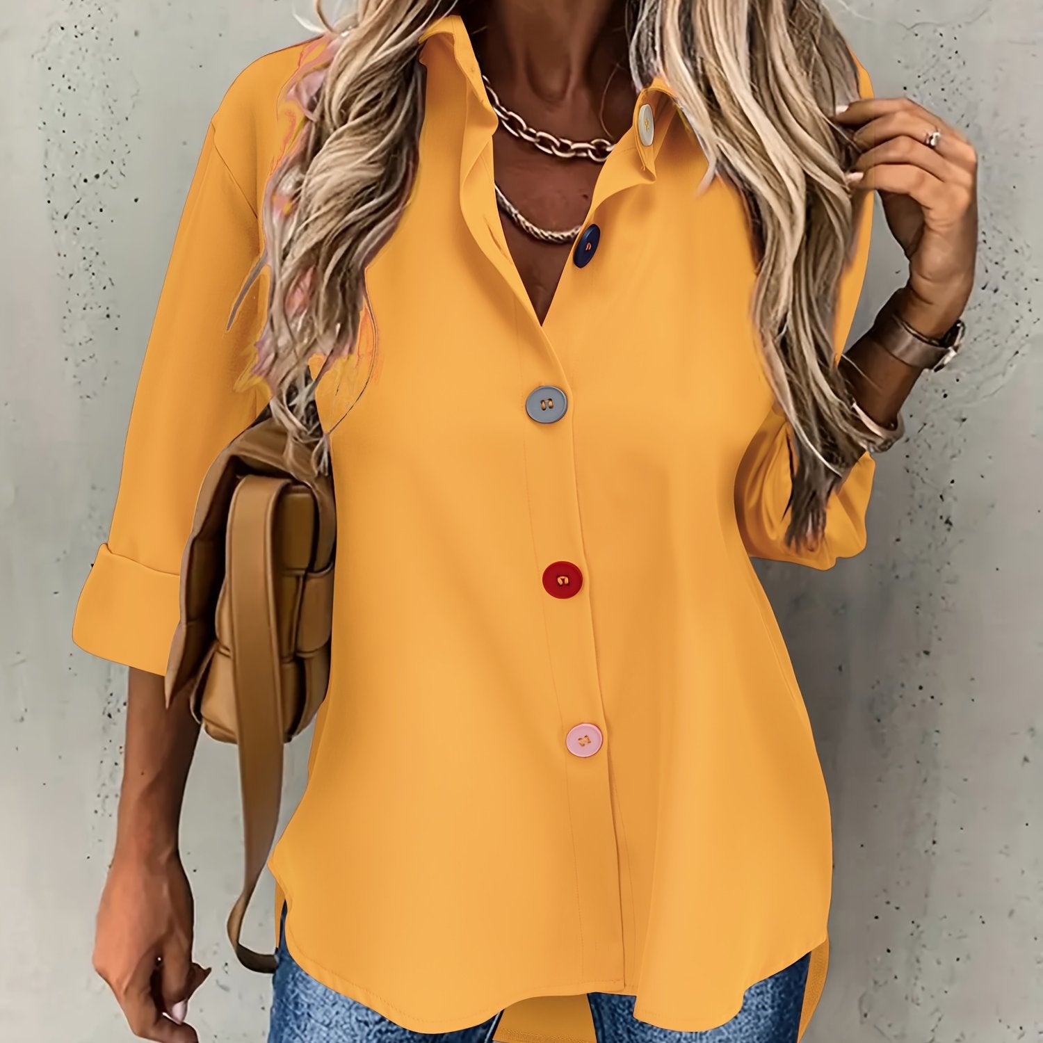 MOREAU LYON | CHIC BLOUSE À BOUTONS POUR FEMMES