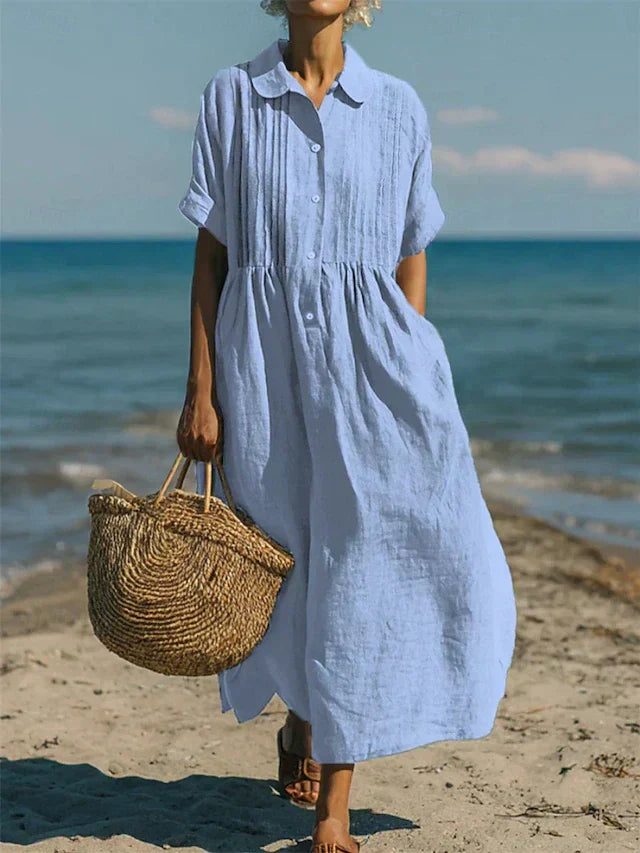 MOREAU LYON | ROBE EN LIN ÉLÉGANTE POUR FEMMES