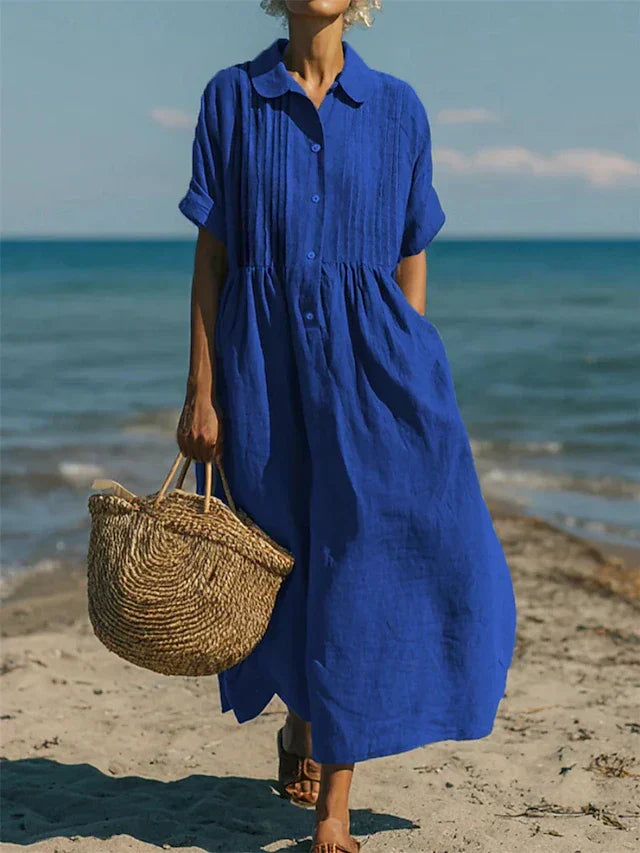 MOREAU LYON | ROBE EN LIN ÉLÉGANTE POUR FEMMES