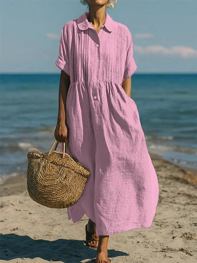 MOREAU LYON | ROBE EN LIN ÉLÉGANTE POUR FEMMES