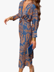 MOREAU LYON | ROBE MIDI IMPRIMÉE POUR FEMMES