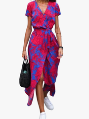 MOREAU LYON | ROBE CINTRÉE COL V POUR FEMMES