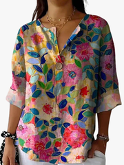 MOREAU LYON | BLOUSE FLEURIE POUR FEMME