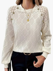 MOREAU LYON | BLOUSE TISSÉE COL ROND POUR FEMMES