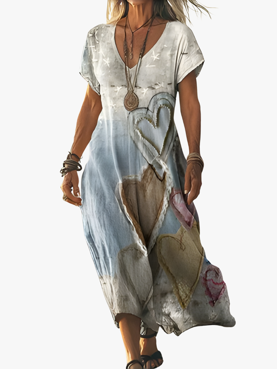 MOREAU LYON | ROBE CŒURS ANCIENNE POUR FEMMES