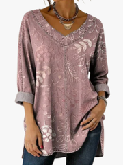 MOREAU LYON | BLOUSE IMPRIMÉE COL V POUR FEMME