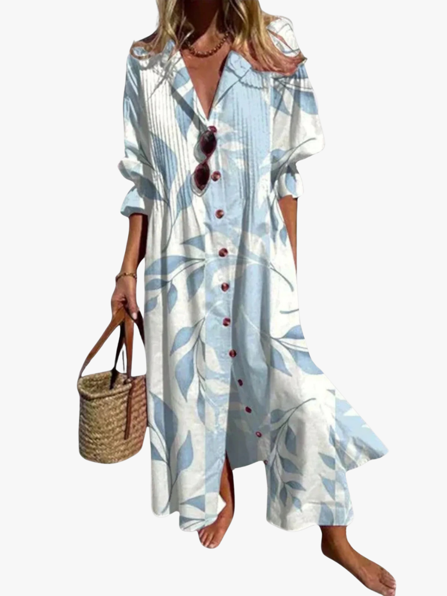 MOREAU LYON | ROBE MAXI FLUIDE MINIMALISTE POUR FEMME