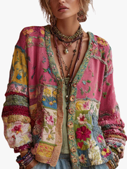 MOREAU LYON | GILET EN PATCHWORK FLORAL POUR FEMMES