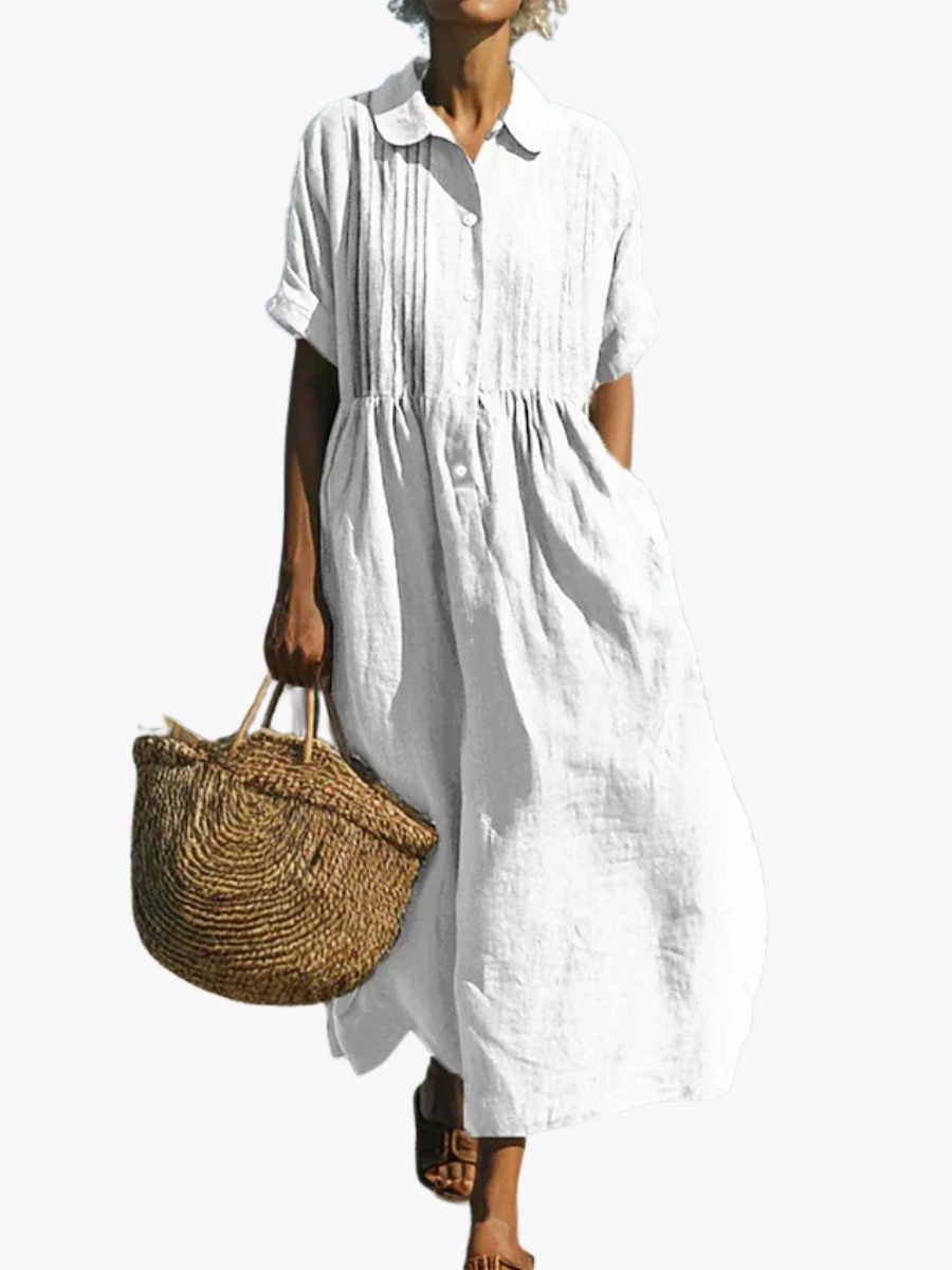 MOREAU LYON | ROBE EN LIN ÉLÉGANTE POUR FEMMES