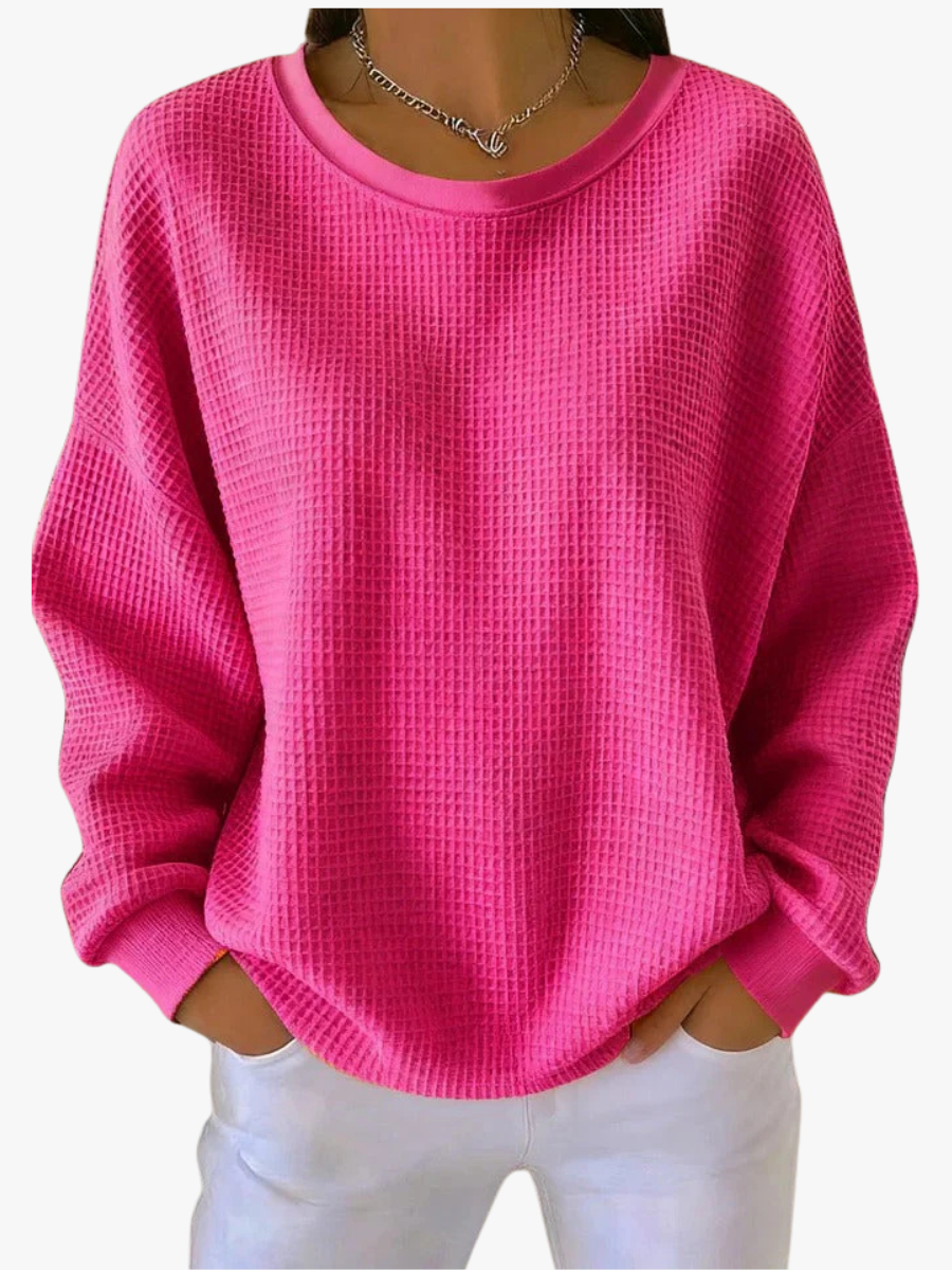 MOREAU LYON | PULL OVERSIZE EN MAILLE GAUFRÉE POUR FEMME