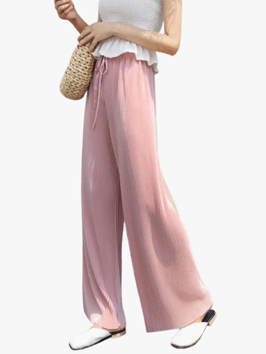 MOREAU LYON | PANTALONS PLISÉS À JAMBES LARGES POUR FEMMES
