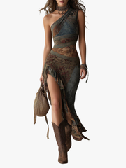 MOREAU LYON | ROBE BOHO MIDI POUR FEMMES