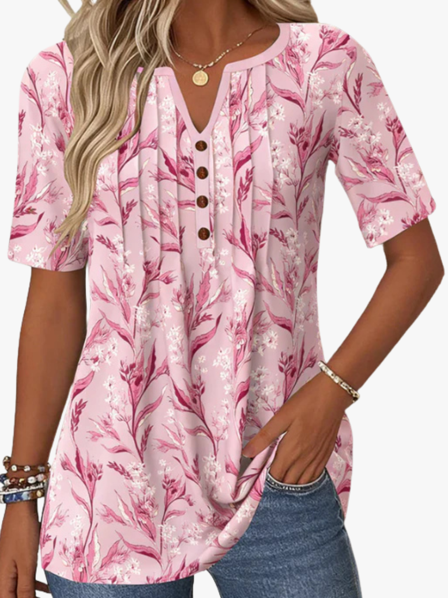 MOREAU LYON | BLOUSE DÉTENDUE CHIC À COL EN V POUR FEMME