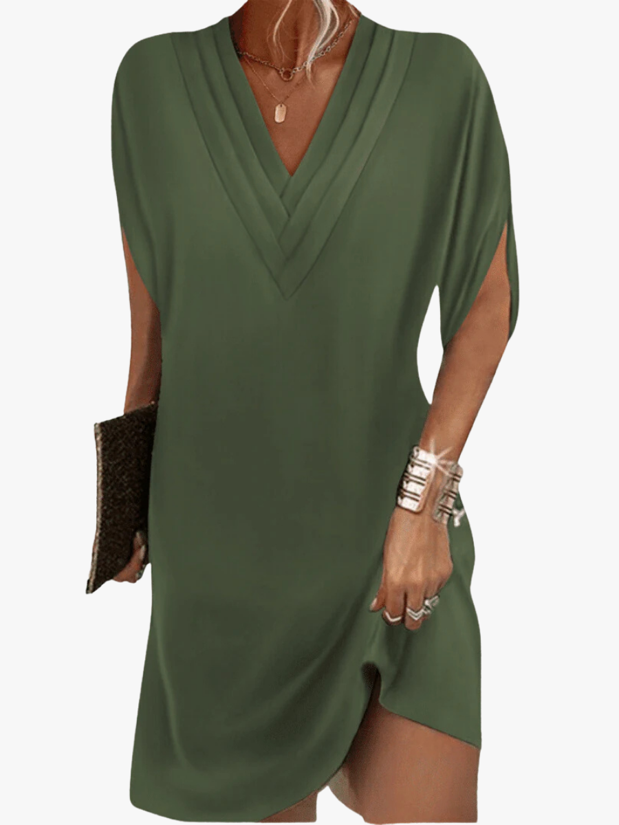 MOREAU LYON | ROBE V-COU CHIC POUR FEMMES