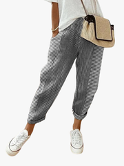 MOREAU LYON | PANTALONS RAYÉS STYLÉS POUR FEMMES